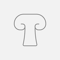 Image showing Mushroom line icon.