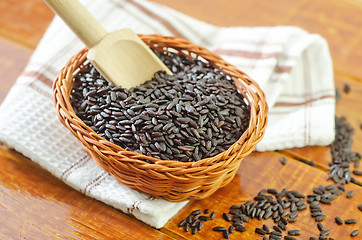 Image showing black rice