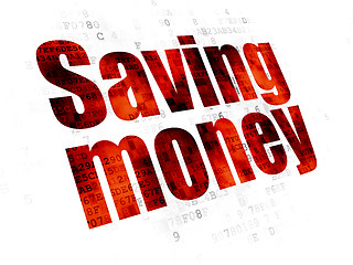 Image showing Business concept: Saving Money on Digital background