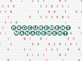 Image showing Finance concept: Procurement Management on wall background