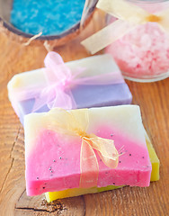 Image showing soap and salt