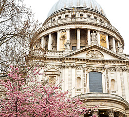 Image showing st paul cathedral in london england old construction and religio