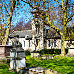 Image showing in cemetery     england europe old construction and    history