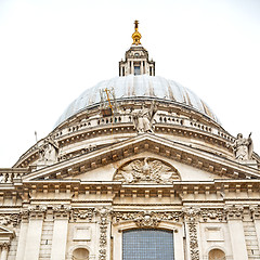 Image showing st paul cathedral in london england old construction and religio