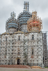 Image showing Restoration of Assumption Cathedral in Rostov