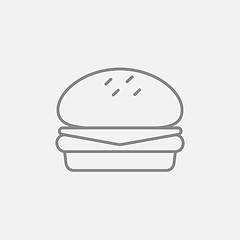 Image showing Hamburger line icon.