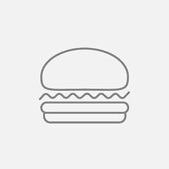 Image showing Hamburger line icon.