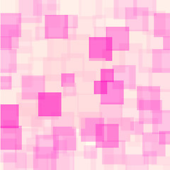Image showing  Abstract Pink Squares Futuristic Pattern