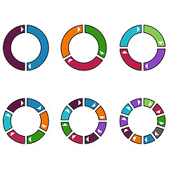 Image showing Set of Colorful Circles