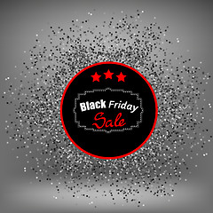 Image showing Black Friday Sticker and Confetti