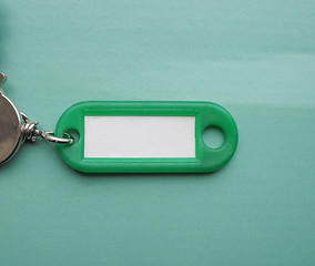 Image showing Green keyring