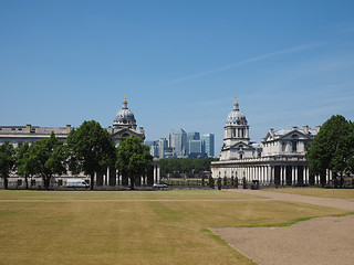 Image showing Canary Wharf in London