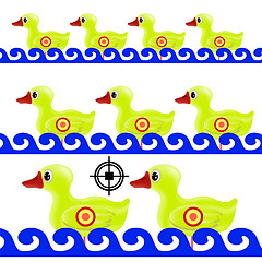 Image showing Yellow Duck Target