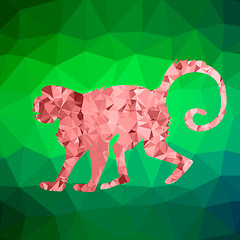 Image showing Red Mosaic Monkey