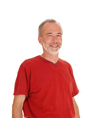 Image showing Closeup of smiling middle age man.