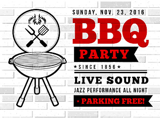 Image showing BBQ party vector illustration