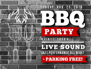 Image showing BBQ party vector illustration