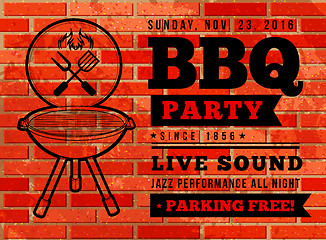 Image showing BBQ party vector illustration