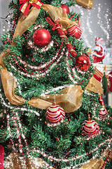 Image showing Christmas tree closeup