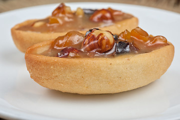 Image showing French basket sweet cakes 