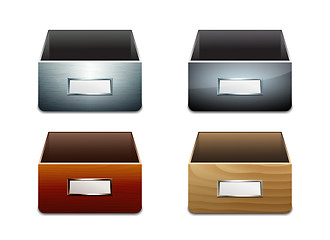 Image showing Vector File Cabinets for Documents.
