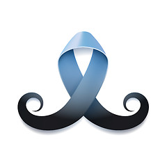 Image showing Prostate cancer ribbon awareness