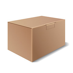 Image showing Vector cardboard box