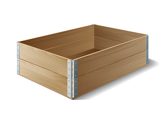 Image showing Empty wooden box