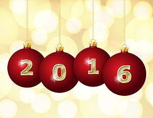 Image showing Glass Christmas Balls 2016