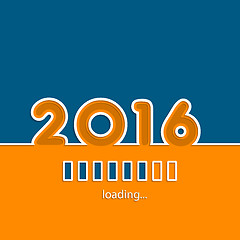 Image showing New year 2016 loading background 