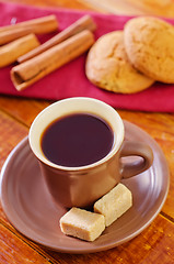 Image showing cookies with coffee