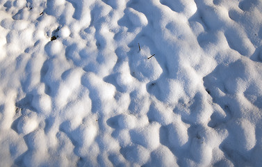 Image showing snow covered field 