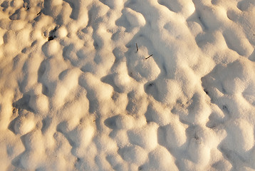 Image showing Snow close up 