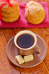 Image showing cookies with coffee