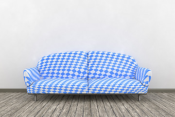 Image showing Bavarian colors sofa