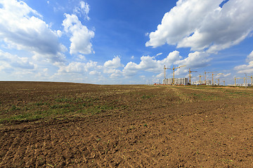 Image showing building construction .  city