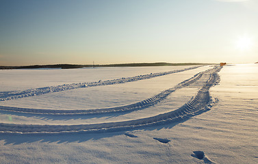 Image showing  small country road  