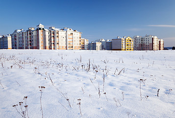 Image showing new  building  winter 