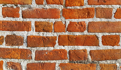 Image showing Texture of ancient brick wall