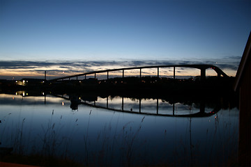 Image showing The Broennoeysund bridge, Norway