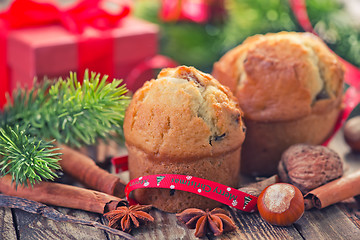 Image showing christmas cake