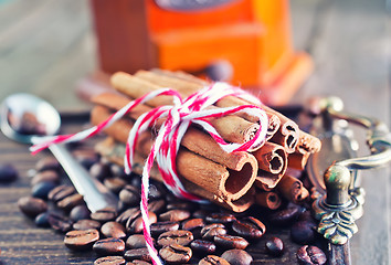 Image showing coffee and aroma spice