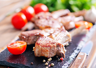 Image showing fried chop meat