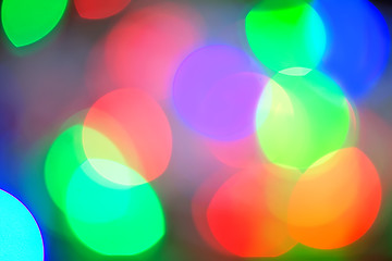 Image showing Background of defocussed color lights with sparkles