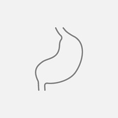 Image showing Stomach line icon.