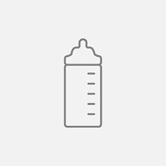 Image showing Feeding bottle line icon.