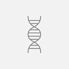 Image showing DNA line icon.