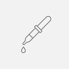 Image showing Pipette line icon.