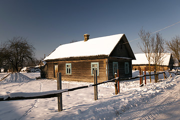 Image showing farmhouse . countryside. winter