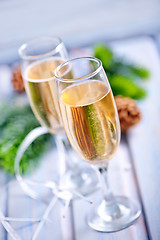 Image showing Two Champagne Glass